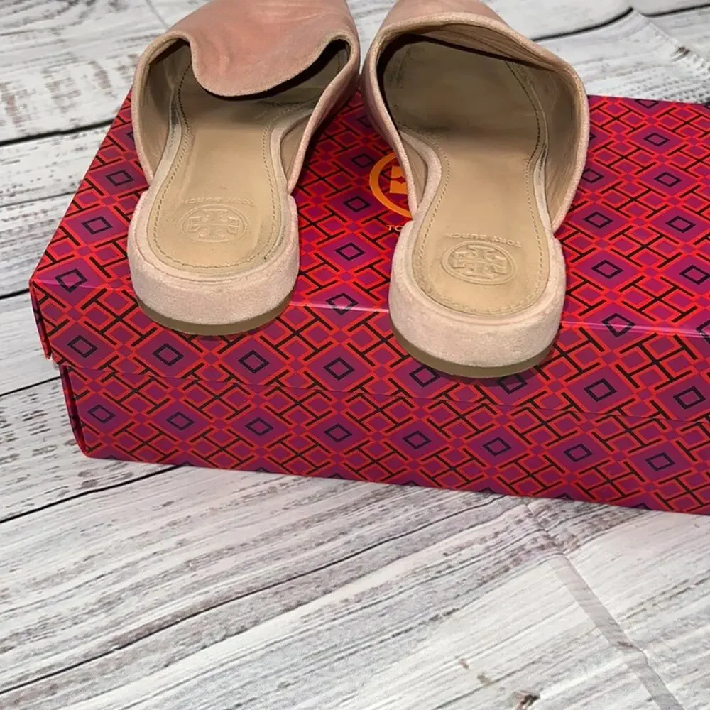 TORY BURCH Carlotta Slide Velvet Pink 7